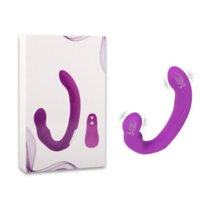 Vibrador de doble penetración para less o pegging 